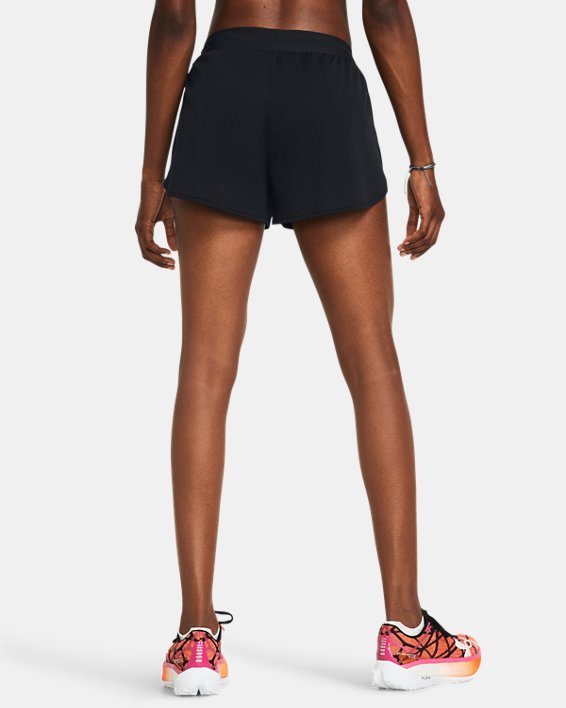 Women's UA Pro Runner Split Shorts, Black, pdpMainDesktop image number 1
